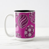 Dekorative Ostereier Pink Tasse Kaffee (Links)