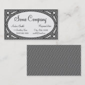 Dekorative Oval Frame Collection Visitenkarte (Vorne/Hinten)