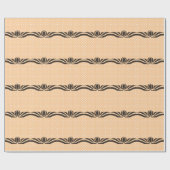 Dekorative Peach Polka Dots Geschenkpapier (Flach)