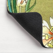 Dekorative Pflanze und Blume - Liebe Grün Mousepad (Ecke)
