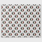 Dekorative Pinguin Geschenkpapier (Flach)
