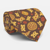 Dekorative Pizza Pattern Neck Tie Krawatte (Gerollt)
