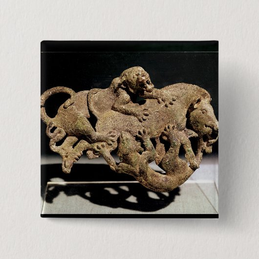 Dekorative Plakette, die einen wilden Eber Button (Vorderseite)