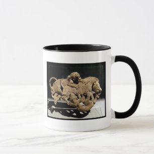 Dekorative Plakette, die einen wilden Eber Tasse