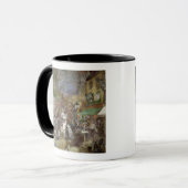 Dekorative Platte, die Paris darstellt Tasse (Vorderseite Links)