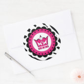 Dekorative Prinzessin Birthday Stickers (Umschlag)