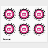 Dekorative Prinzessin Birthday Stickers (Blatt)