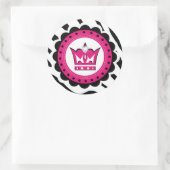 Dekorative Prinzessin Birthday Stickers (Tasche)