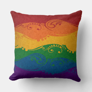 Dekorative Regenbogen-Flagge Kissen