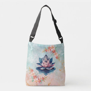 Dekorative Reinheit Lotus-Inspirierte Blüten Tragetaschen Mit Langen Trägern