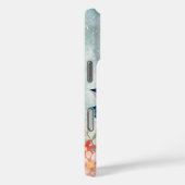 Dekorative Reinheit - Rosa und grüner Lotus Case-Mate iPhone Hülle (Rückseite / Rechts)