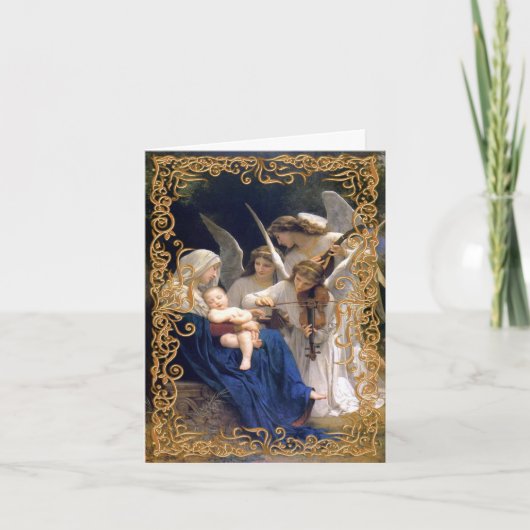 Dekorative religiöse Weihnachtskarte Feiertagskarte (Vorderseite)