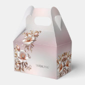 Dekorative rosa Blumen Geschenkbox Geschenkschachtel (Rückseite)