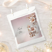 Dekorative rosa Blumen Geschentüte Geschenktütchen (Ausgeschnitten)