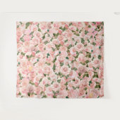 Dekorative Rosa Rose Botanisch Wandteppich (Vorderseite (Horizontal))