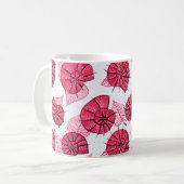 Dekorative Rosa Schnecken Natur Lover Kaffeetasse (Vorderseite Links)