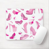 Dekorative rosa Schuhschablone Mousepad (Mit Mouse)
