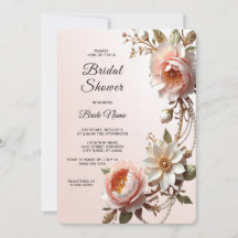 Dekorative rosa und weiße Blumen Brautparty