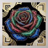 Dekorative Rose Poster (Vorne)