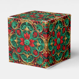 Dekorative Rot-Grün-Geschenkboxen Geschenkschachtel