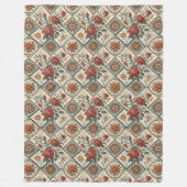 Dekorative Rote Rosen Tile Blanket Warme Touch Fleecedecke (Vorderseite)