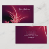 dekorative rote Visitenkarte (Vorne/Hinten)