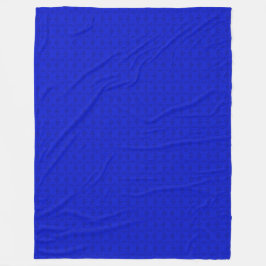 Dekorative Royal Blue Governor Satin Pattern Fleecedecke