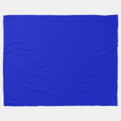 Dekorative Royal Blue Governor Satin Pattern Fleecedecke (Vorderseite (Horizontal))