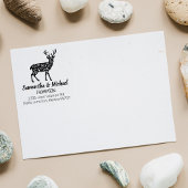 Dekorative Rücksendeadresse Gummistempel