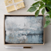 Dekorative rustikale falsche blaue Tür mit schwarz Seidenpapier (Geschenk)
