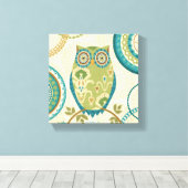 Dekorative Schale mit kreisförmigen Mustern Leinwanddruck (Insitu (Holzboden))