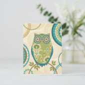 Dekorative Schale mit kreisförmigen Mustern Postkarte (Stehend Vorderseite)