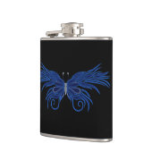 Dekorative Schmetterlingsflasche Flachmann (Links)