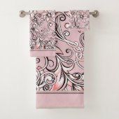 Dekorative Schnörkel Multicolors Badhandtuch Set (Insitu)
