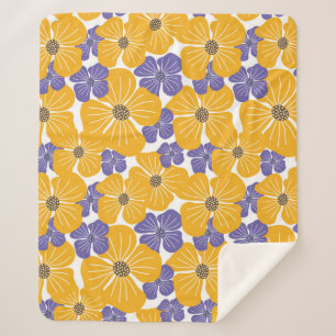Dekorative schöne abstrakte moderne Stil floral Sherpadecke
