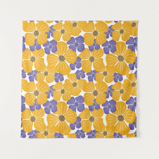 Dekorative schöne abstrakte moderne Stil floral Wandteppich (Vorderseite)