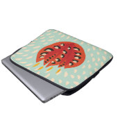 Dekorative schöne abstrakte Tulpe Laptopschutzhülle (Vorne Knopf)
