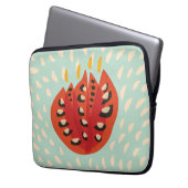 Dekorative schöne abstrakte Tulpe Laptopschutzhülle (Vorderseite Links)