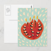 Dekorative schöne abstrakte Tulpe Postkarte (Vorne/Hinten)
