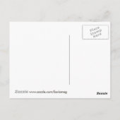 Dekorative schöne abstrakte Tulpe Postkarte (Rückseite)