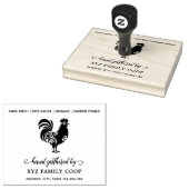 Dekorative Script Chicken Business-Briefmarke Gummistempel (Stempel)