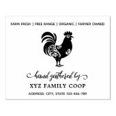 Dekorative Script Chicken Business-Briefmarke Gummistempel (Prägung)