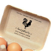 Dekorative Script Chicken Business-Briefmarke Gummistempel