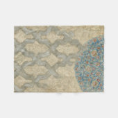 Dekorative Silber Tapestyle-Blumenarrangements Fleecedecke (Vorderseite (Horizontal))