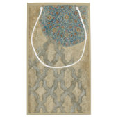 Dekorative Silber Tapestyle-Blumenarrangements Kleine Geschenktüte (Rückseite)