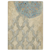 Dekorative Silber Tapestyle-Blumenarrangements Klemmbrett (Rückseite)