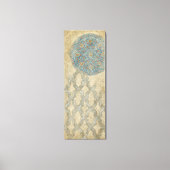 Dekorative Silber Tapestyle-Blumenarrangements Leinwanddruck (Vorderseite)