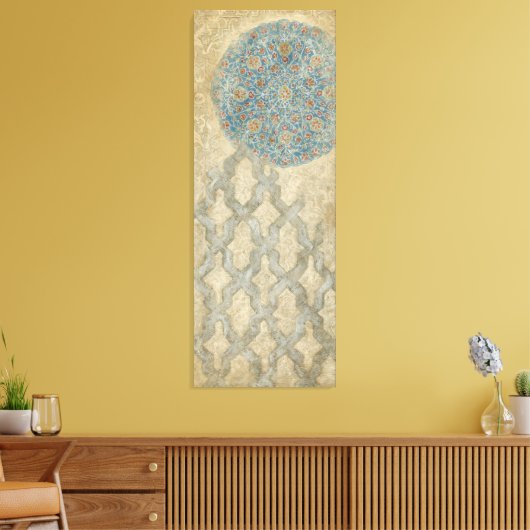 Dekorative Silber Tapestyle-Blumenarrangements Leinwanddruck (Insitu (Wohnzimmer))