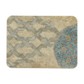 Dekorative Silber Tapestyle-Blumenarrangements Magnet (Horizontal)