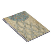 Dekorative Silber Tapestyle-Blumenarrangements Notizblock (Rechte Seite)